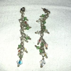Swarovski crystal dangle earrings